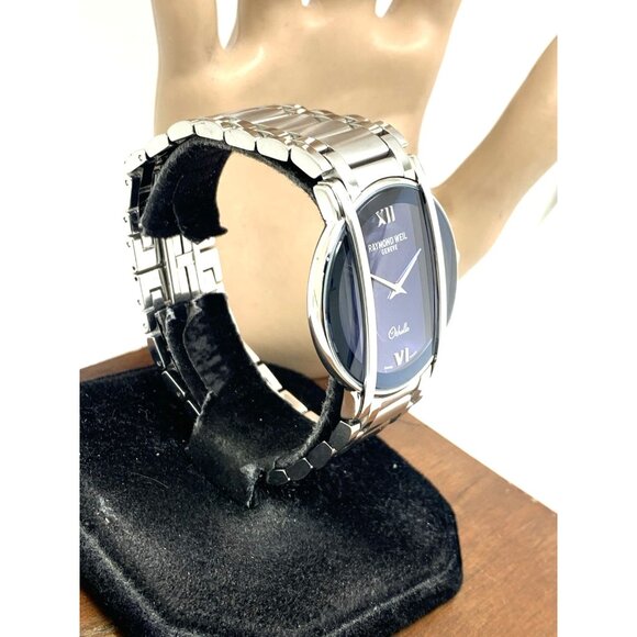 Raymond Weil Men's Watch 2010 Othello Swiss Quartz Blue Dial Silver Steel 37mm - Picture 14 of 14